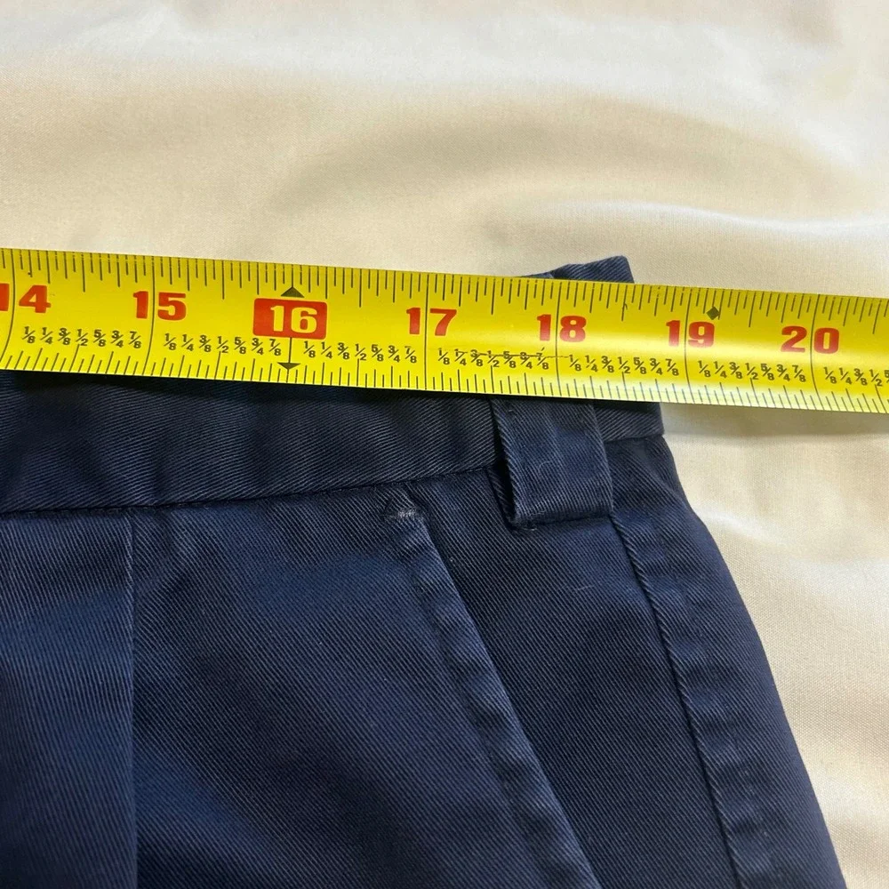 Ashworth Mens Navy Blue Pleated Golf Shorts Size 38 Cotton AM6248